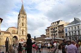El espacio festivo de la plaza de la Catedral.