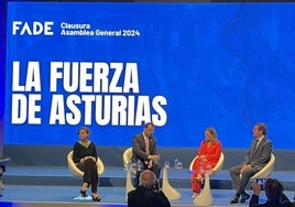 Asamblea general de Fade, en el Palacio de Congresos de la Feria de Muestras de Gijón