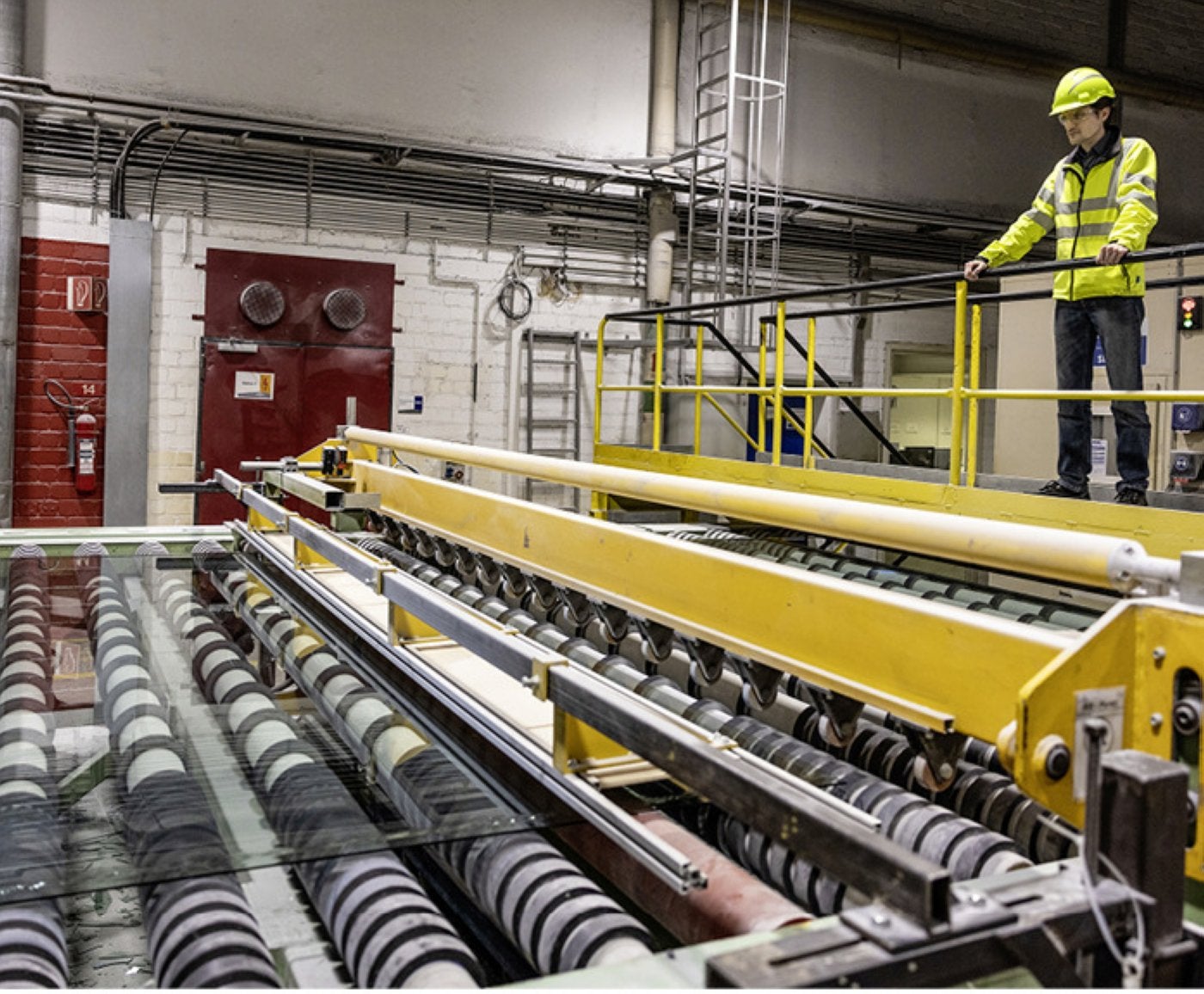 Producción de vidrio plano con hidrógeno en la planta alemana de Saint-Gobain de Herzogenrath.