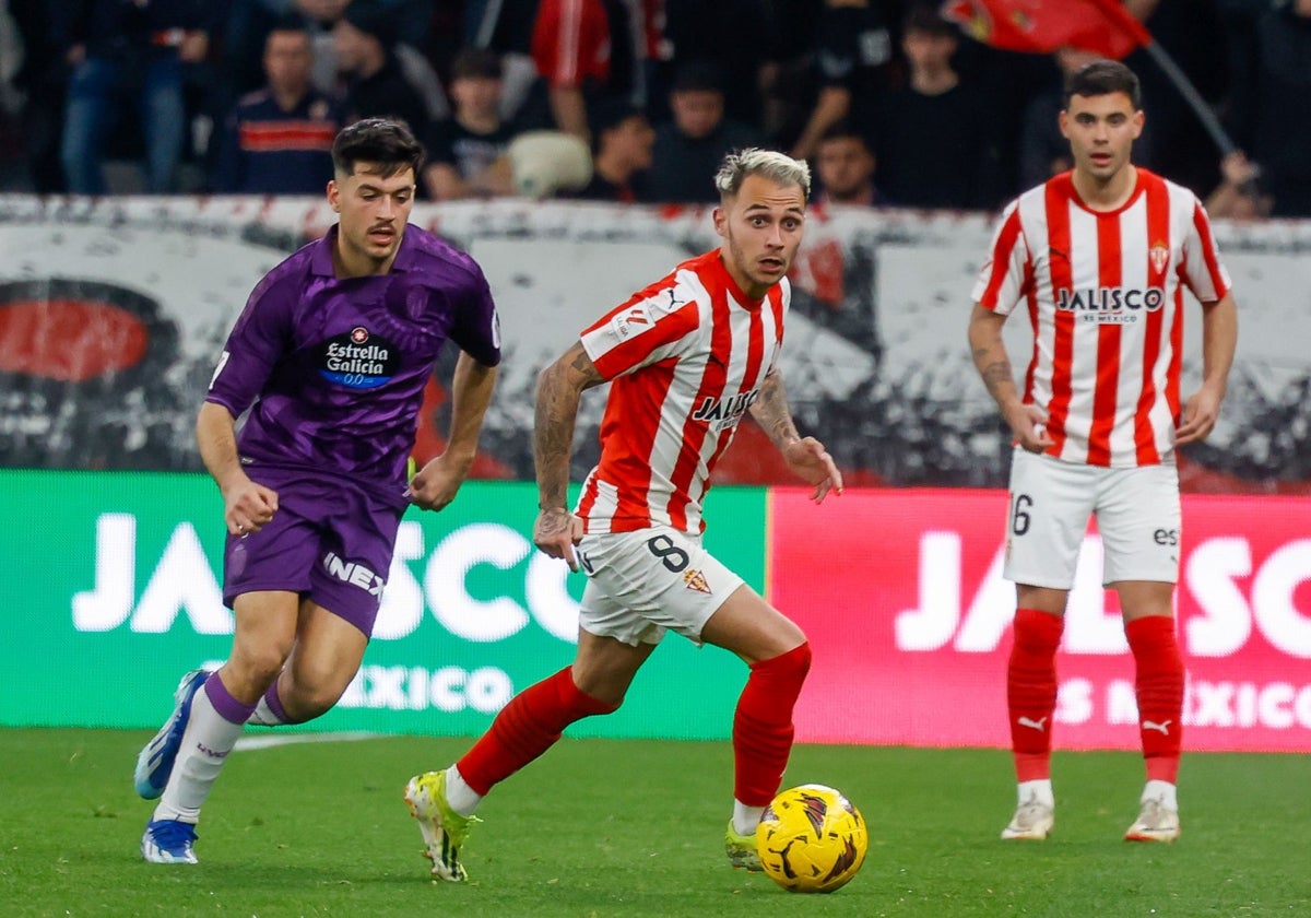 Fran Villalba, durante un partido de esta temporada contra el Valladolid.