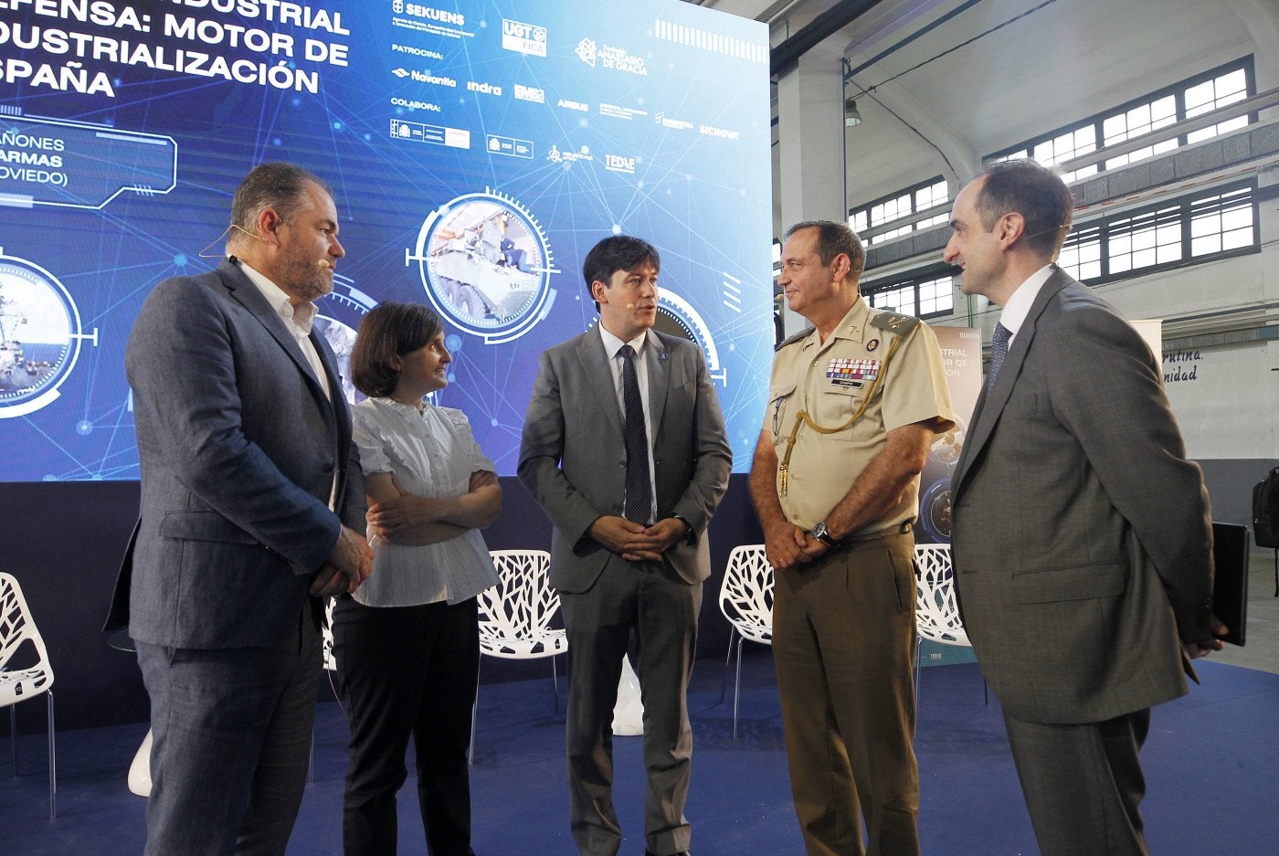 Carlos Paniceres, Paula Queipo, Borja Sánchez, Enrique Campo y Juan Antonio Tébar.