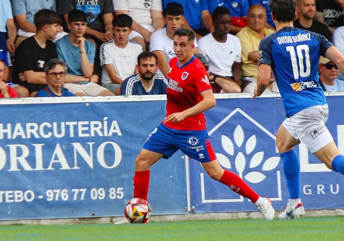 Soler, en un partido con el Numancia de Soria.