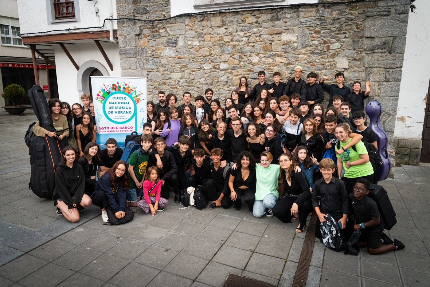 El grupo de alumnos de la última edición del Curso de Música.