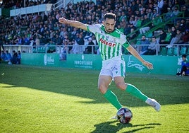 Viti, en un partido con el Atlético Sanluqueño.