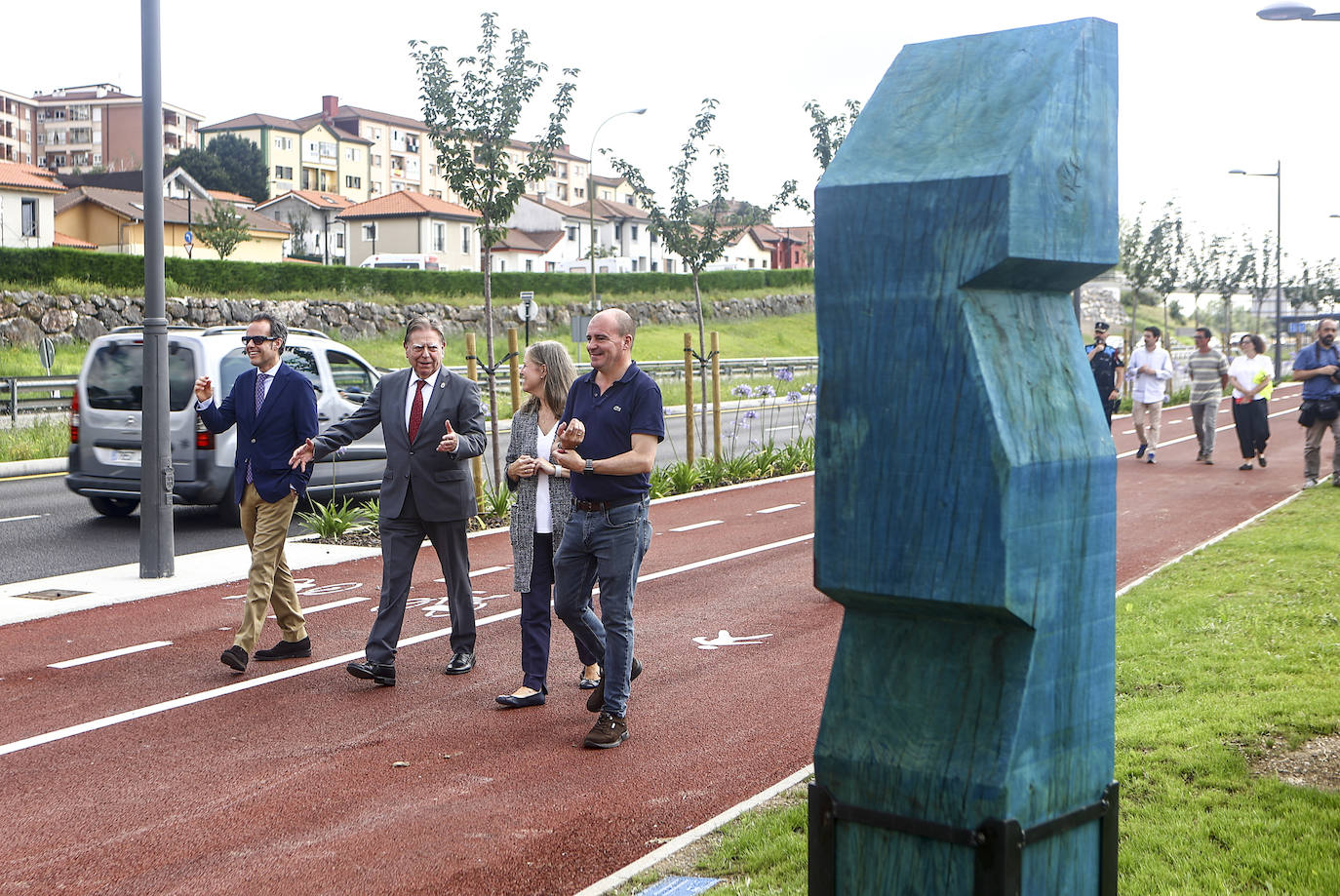 La inauguración del Arpa de Santullano, en imágenes