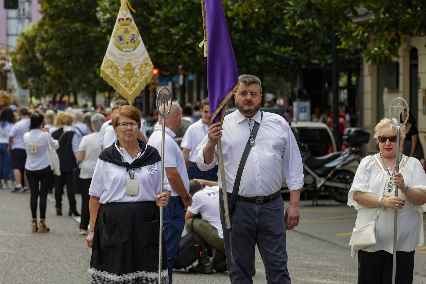 La Virgen del Carmen procesiona por Gijón