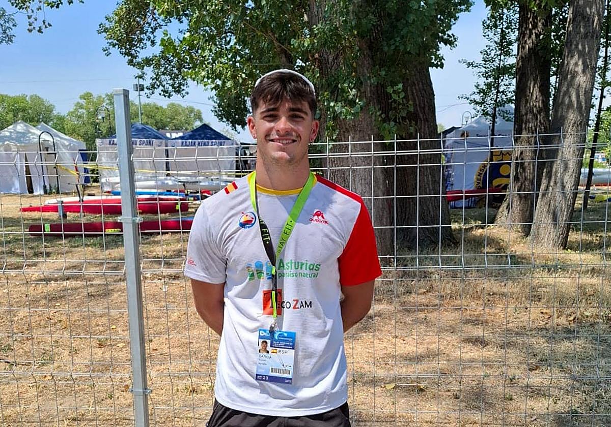 Rubén García, en el Mundial de Bulgaria.