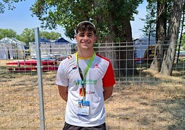 Rubén García, en el Mundial de Bulgaria.