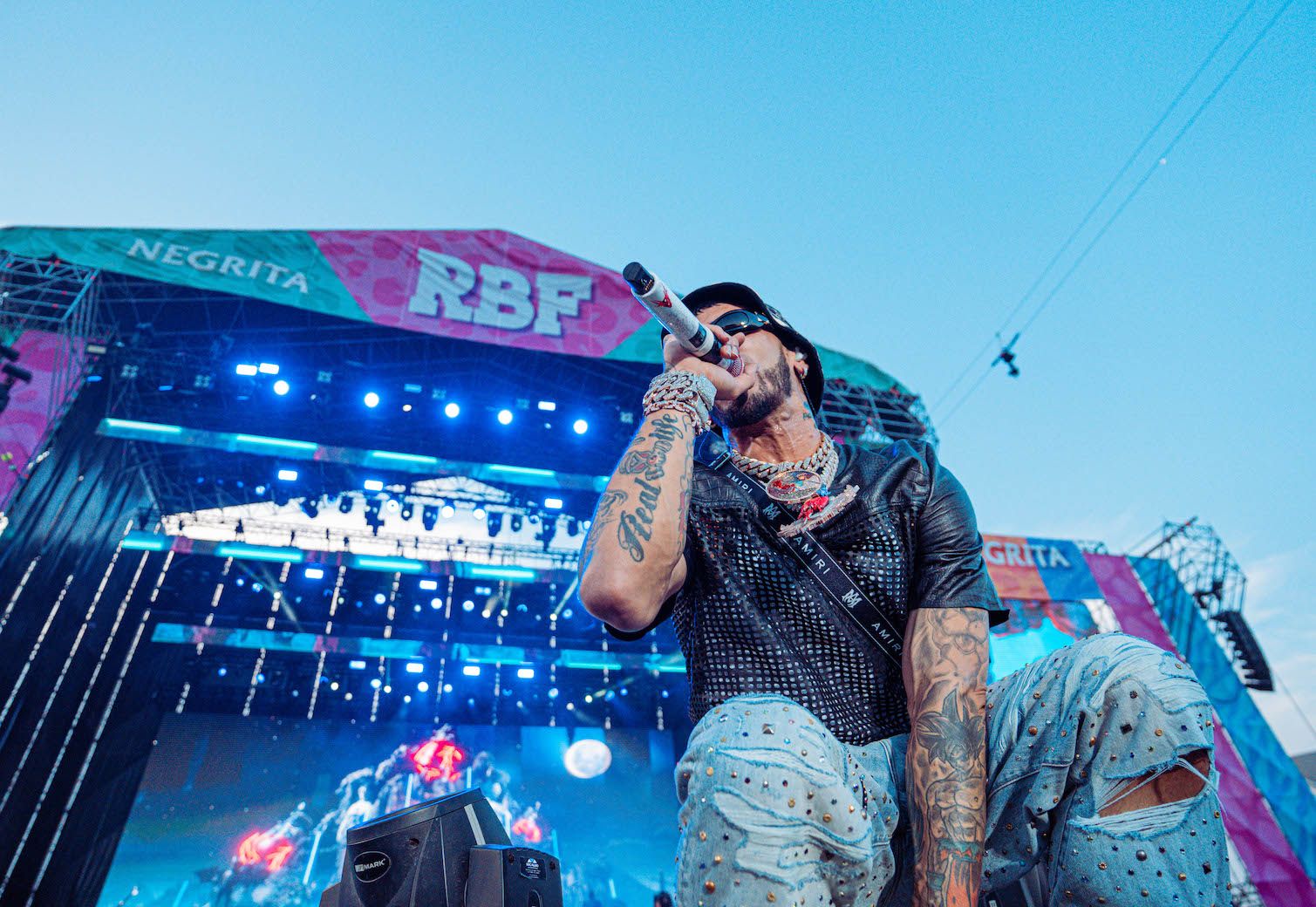 Anuel AA, en un concierto el Reggaeton Beach Festival