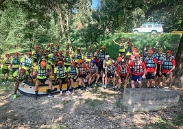 La expedición del Sporting, antes de la expedición.