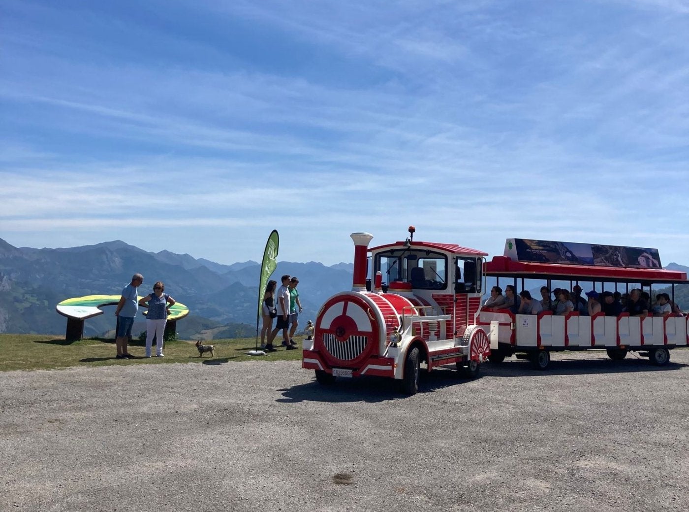 El tren turístico de Aller.