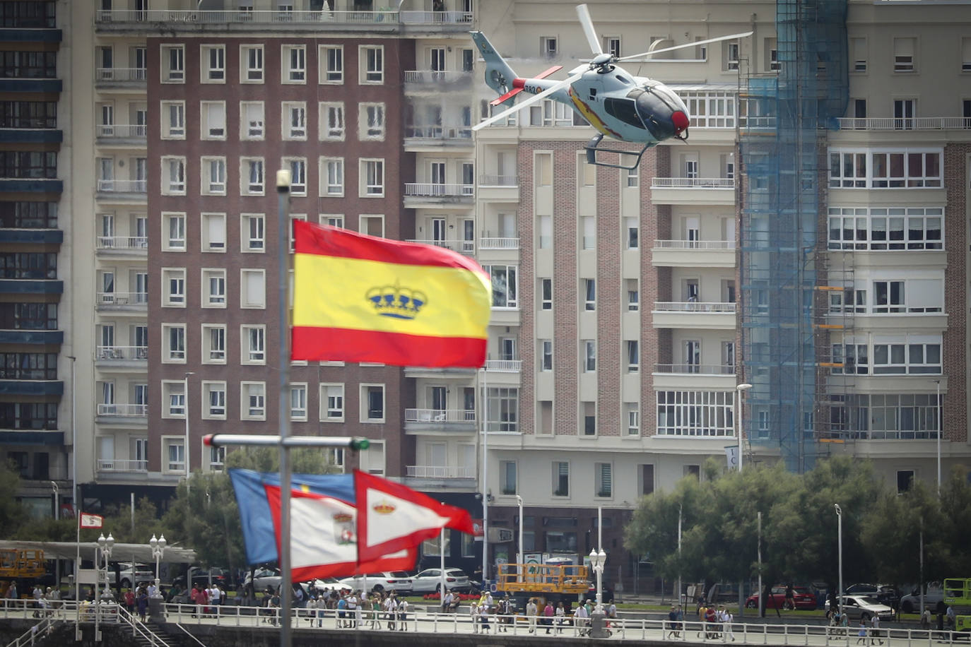 Deslumbrante ensayo del Festival Aéreo de Gijón