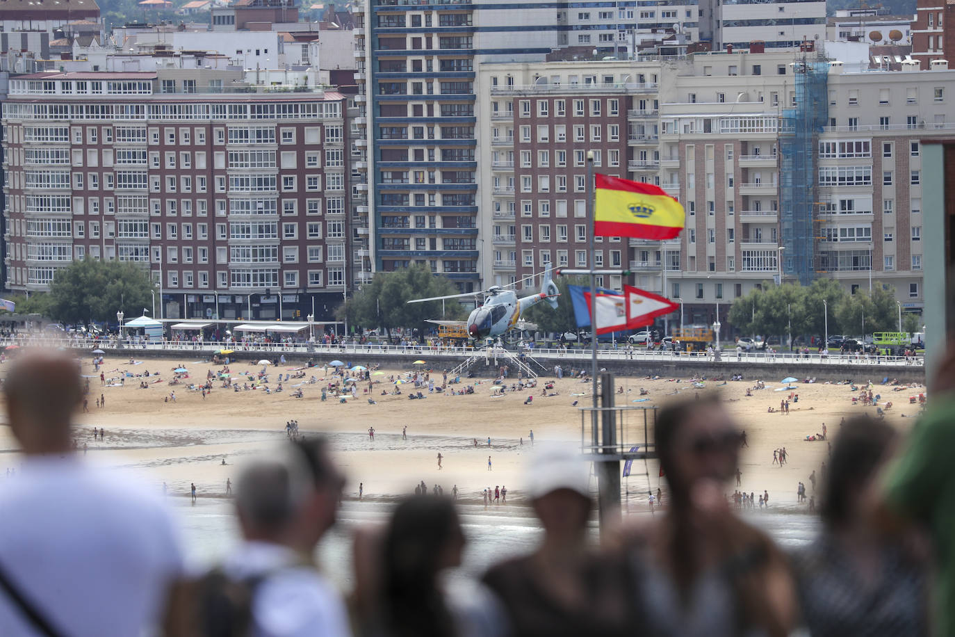 Deslumbrante ensayo del Festival Aéreo de Gijón