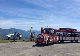 El tren turístico de Aller.