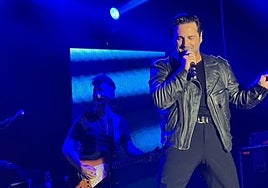 Bustamante en pleno concierto.