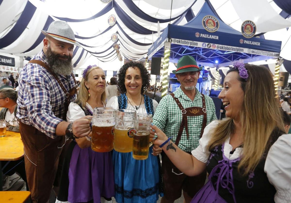 Festival de la Cerveza Oktoberfest de Gijón del pasado año.