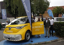 Pelayo Alonso (Alimerka), Loreto Orejas (Volkswagen), Álvaro Alonso y Fran Fernández (Tartiere Auto).