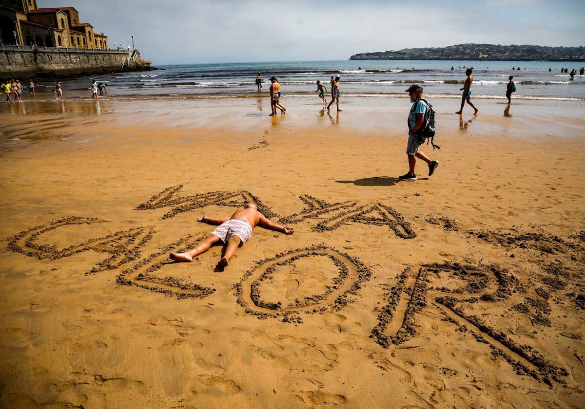 La playa de San Lorenzo.