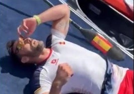 Saúl Craviotto, tras ganar el bronce en París.