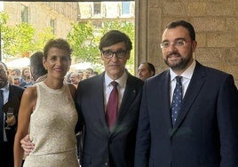 María Chivite, Salvador Illa y Adrián Barbón