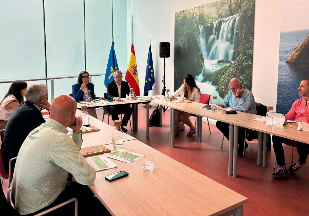 Reunión de Cadasa, en la Fidma, en la que se aprobó la adjudicación.