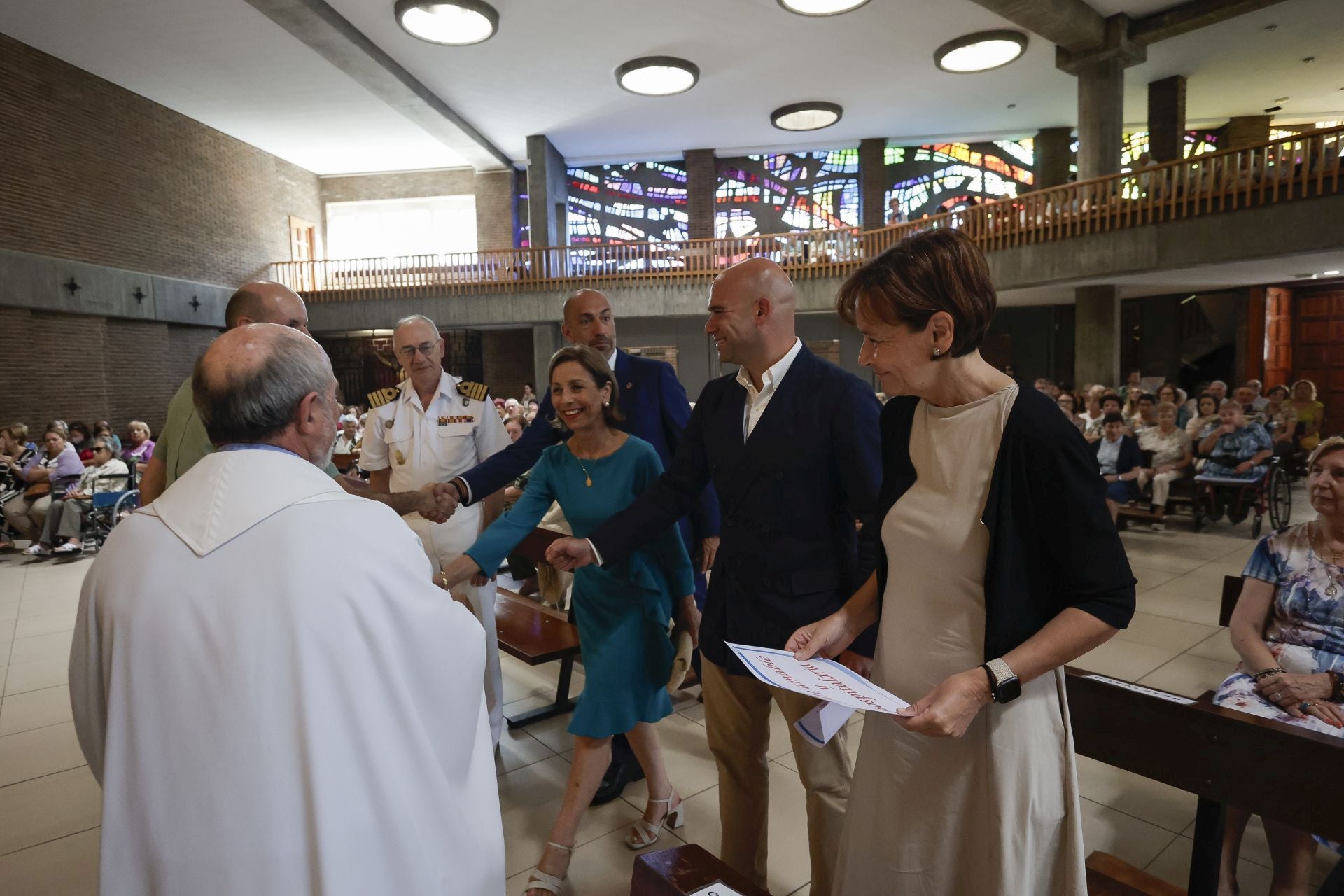 Carmen Moriyón asiste a la misa por el día de Begoña