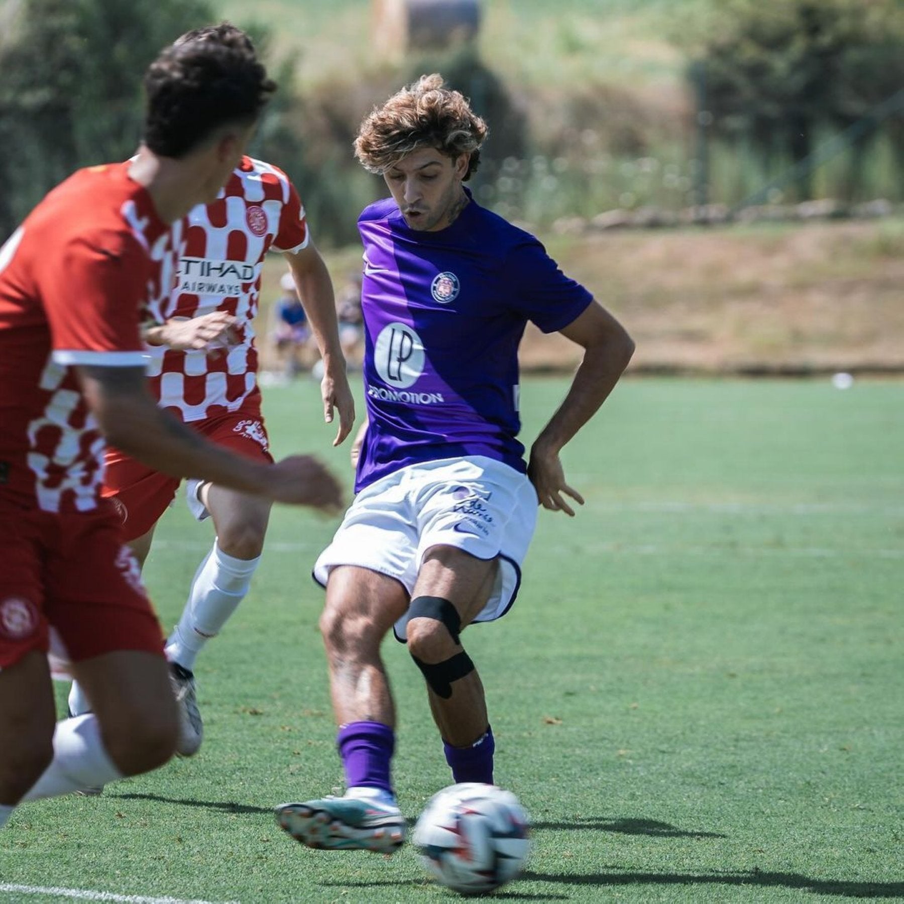 El atacante del Toulouse, en un partido de pretemporada.