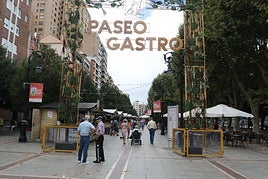 El Paseo Gastro de Begoña, que ha recibido buenas críticas de los hosteleros y los clientes en esta primera edición.