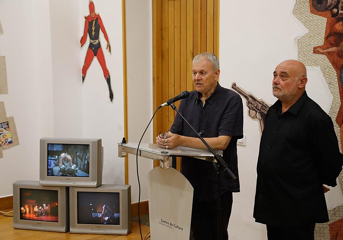 Luis Pascual y Jesús Parrado durante la presentación de la programación del ciclo de cine Peor...Imposible.
