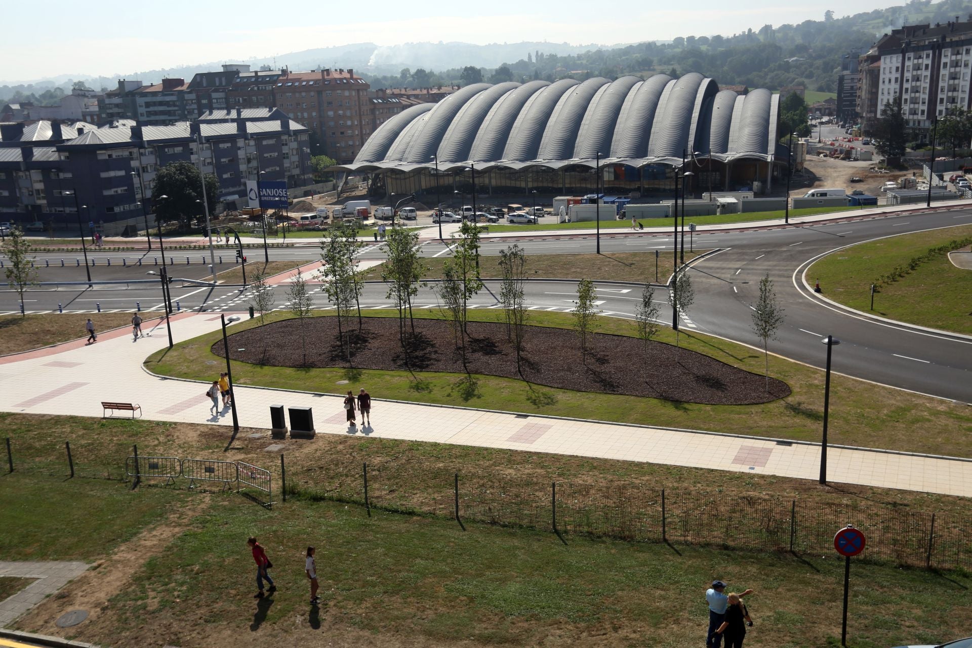 Oviedo estrena la rotonda de Santullano