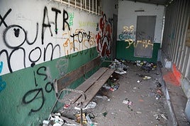Estado actual del antiguo campo de fútbol.