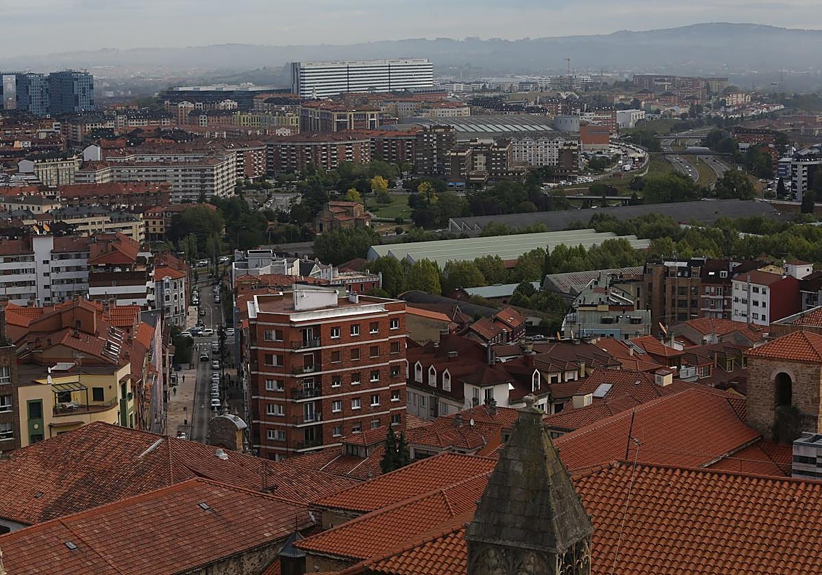 Vista genérica de Oviedo.