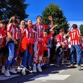 Ambientazo en Gijón antes del derbi asturiano