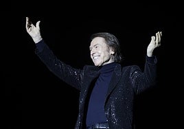 Raphael, durante un concierto en Valladolid el pasado domingo.