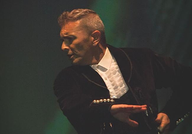 Antonio Perea durante su espectáculo.