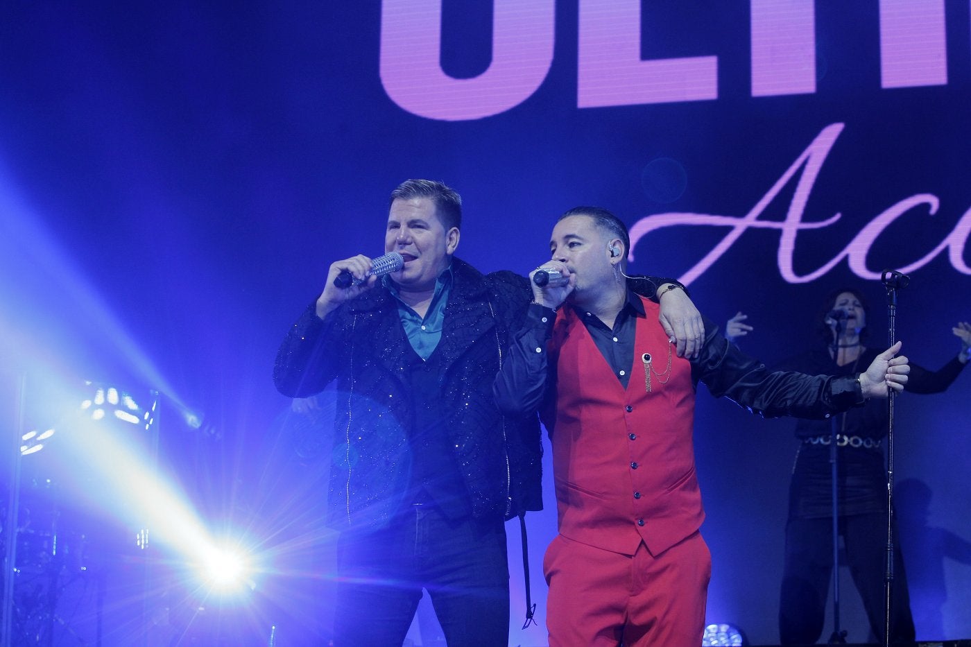 Lucas y Andy, que se encargaron de abrir la programación de La Ería, durante el concierto.