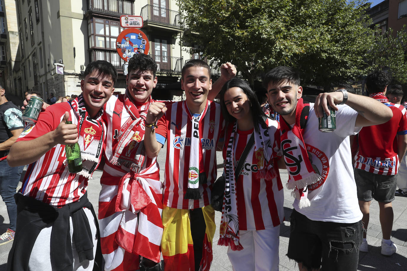 Ambientazo en Santander con la avalancha de sportinguistas