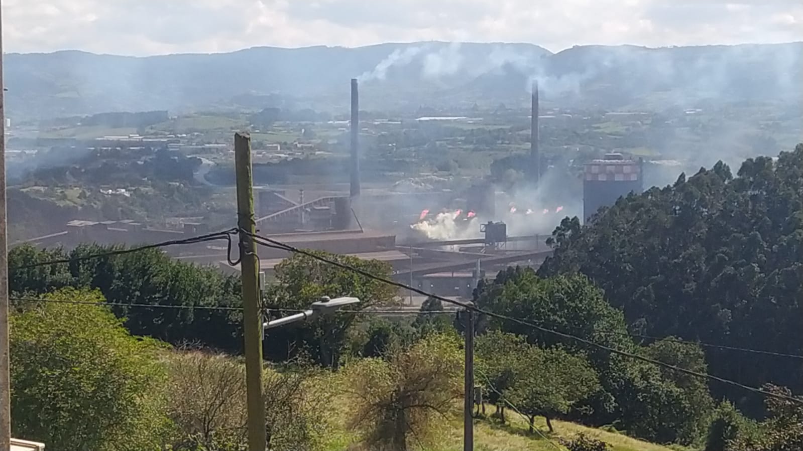 La grave explosión en Arcelor, en imágenes