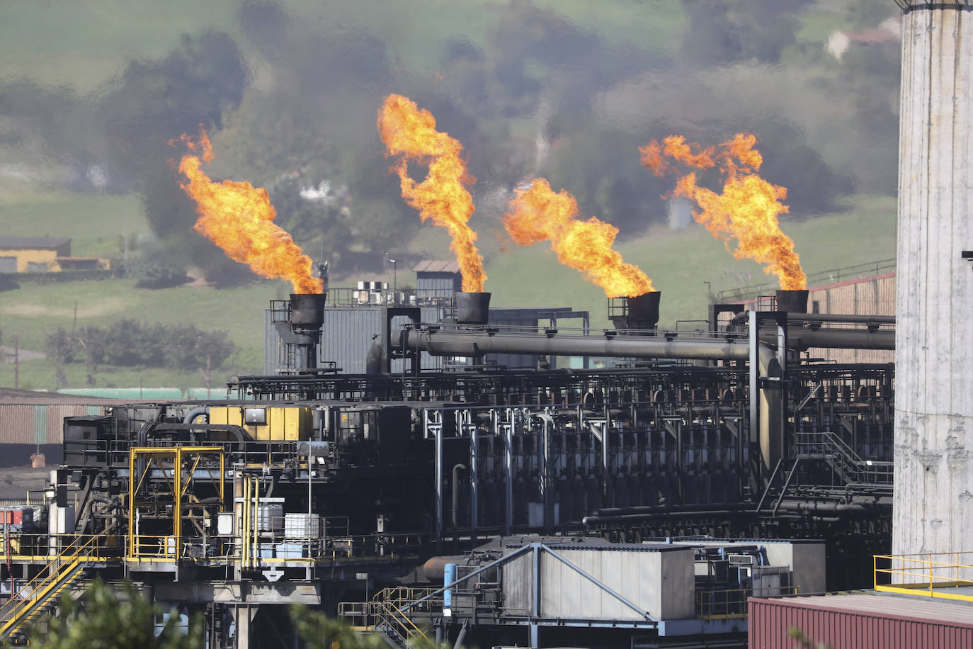 La grave explosión en Arcelor, en imágenes