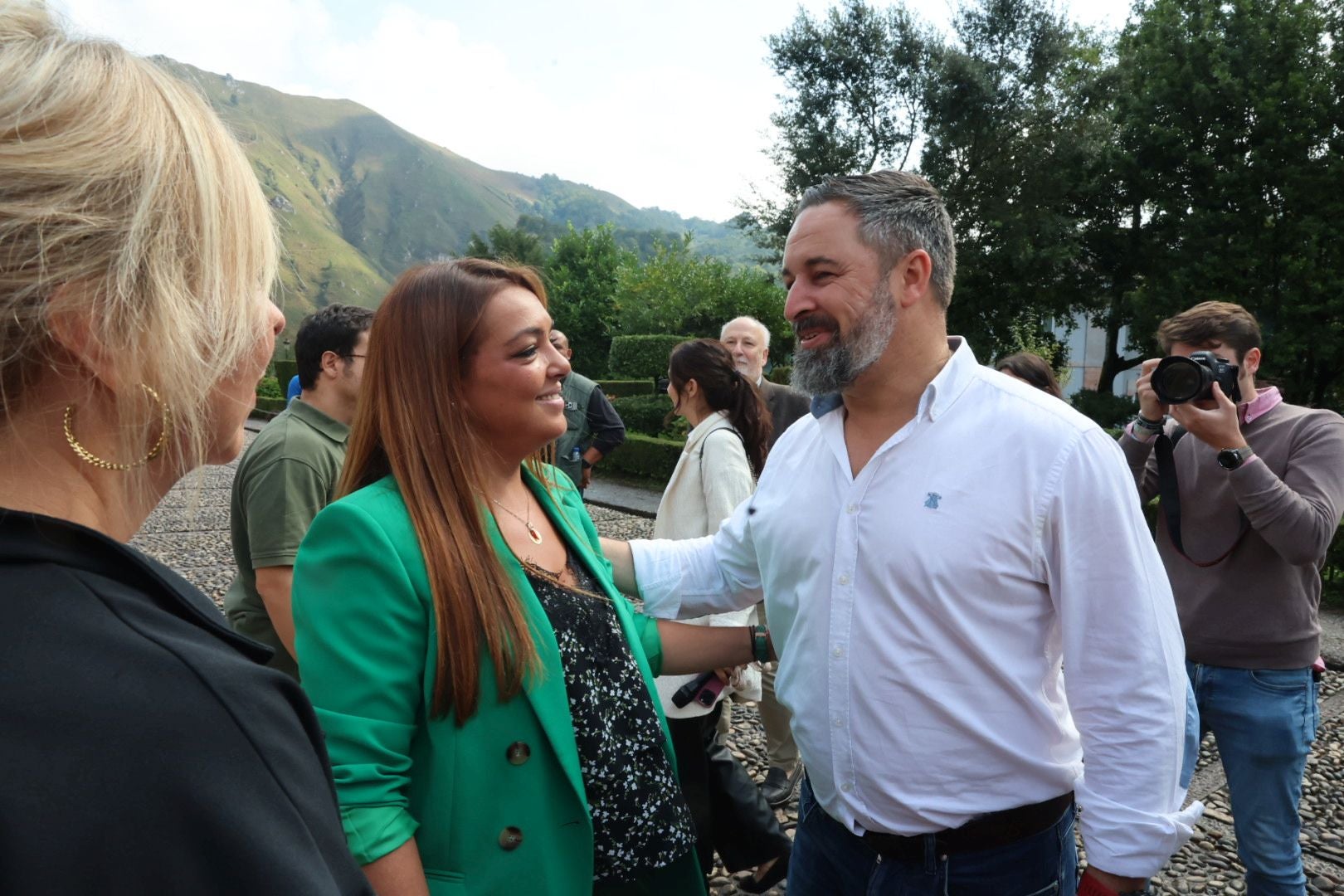 Santiago Abascal, en Cangas de Onís