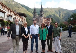 Santiago Abascal, en Cangas de Onís