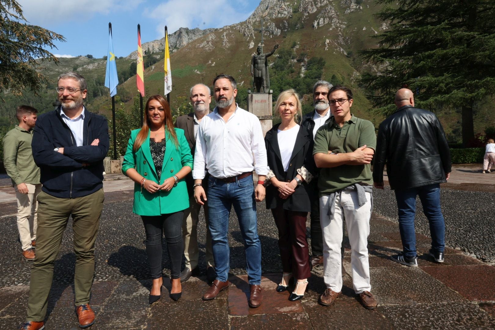 Santiago Abascal, en Cangas de Onís