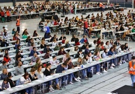 Examen de oposición en Asturias durante una convocatoria pasada.