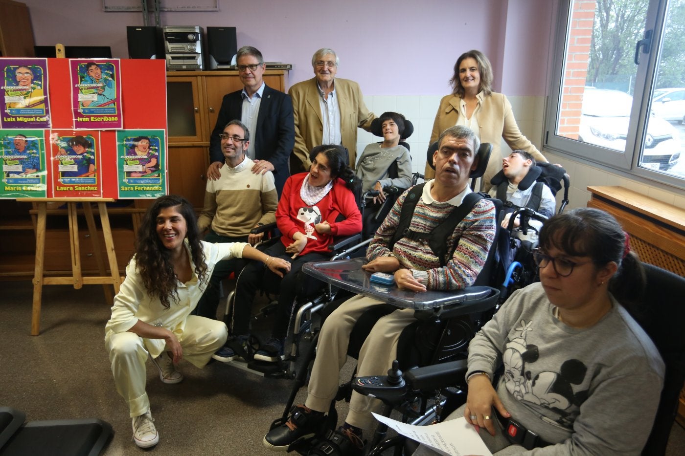 La presentación de la campaña, ayer en el CAI.