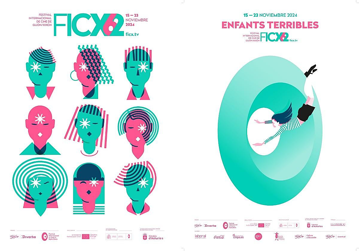 Inspirado en los libros infantiles que diseñó El Lissitzky, así es el cartel de la 62 edición del Festival de Cine de Gijón