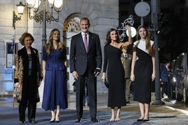 La Princesa, durante la ceremonia de los Premios del pasado año en Oviedo.