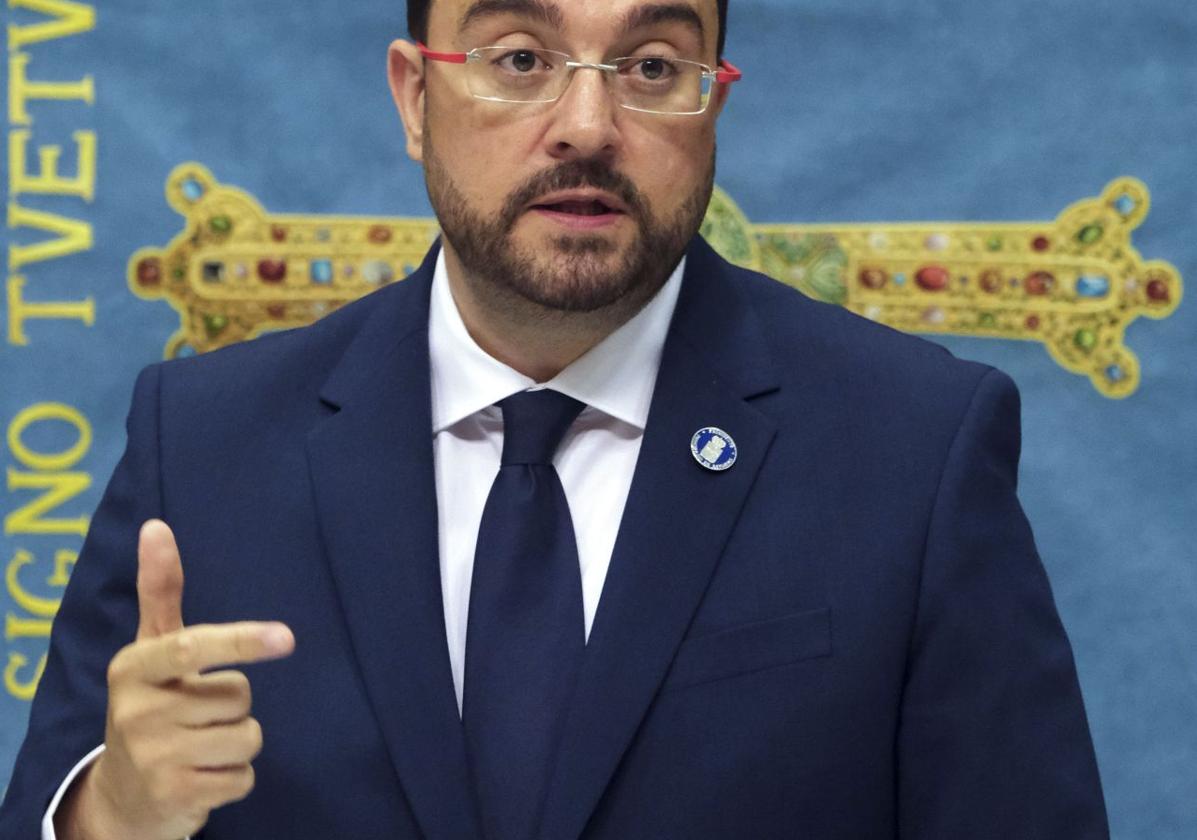 El presidente del Principado, Adrián Barbón.