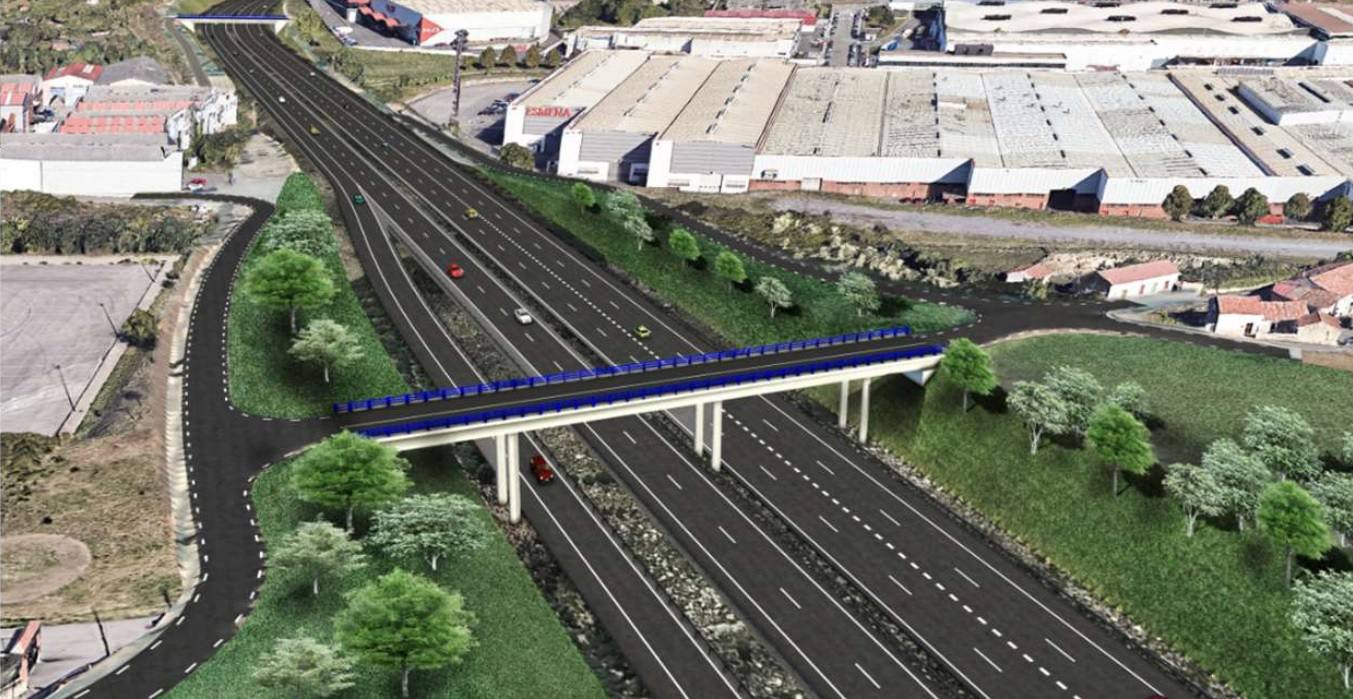 Infografía de la Dirección General de Carreteras sobre cómo quedará el desdoblamiento de la GJ-10. E. C.