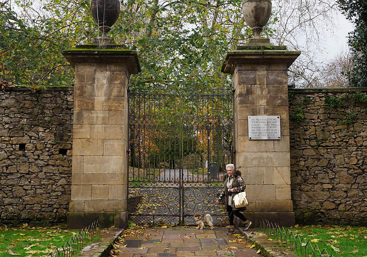 El parque de Ferrera, cerrado por otra borrasca.