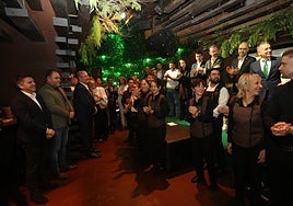 Un instante de la fiesta por el segundo aniversario del Tierra Astur de El Vasco, ayer.